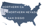 Available Regions - San Diego and Northern California